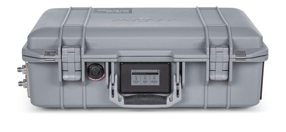 LI-7810 CH4/CO2/H2O Trace Gas Analyzer display