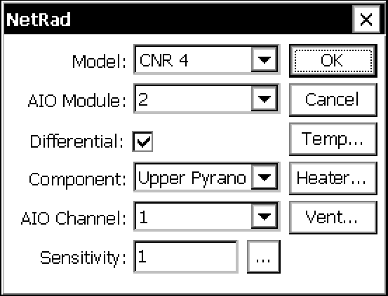 Biomet System (Sutron Logger) | Net Radiometer (NR Lite2 or CNR4)